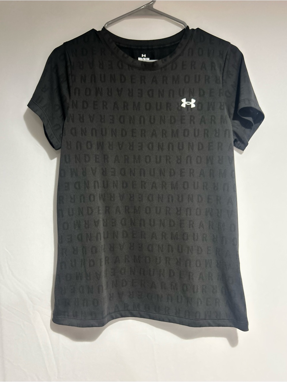 Under Armour Black Short-Sleeve Logo Performance Tee